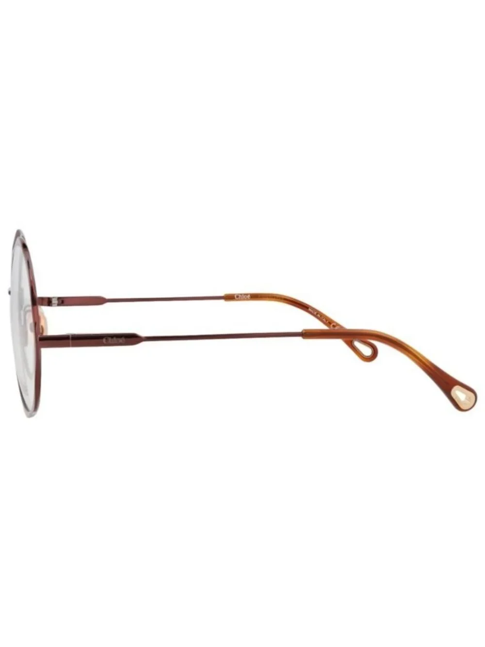 New Chloé Womens Round/Oval Brown Brown Transparent Fashion Designer Eyeglasses